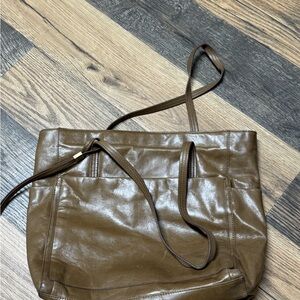 Hobo Brown Leather Tote Bag